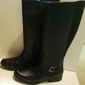 Clark's Black Leather Riding Boots - Size 11M
